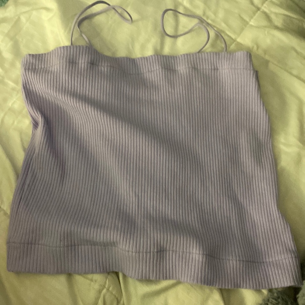 Purple American eagle crop top